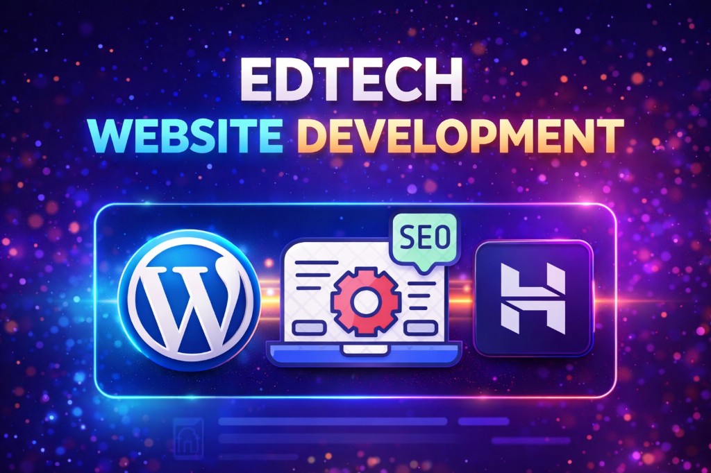 EdTech platform homepage design